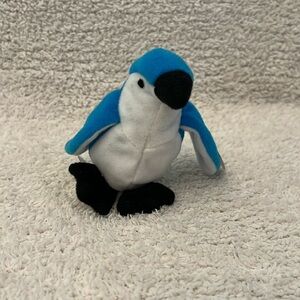 Mini beanie baby rocket the blue jay